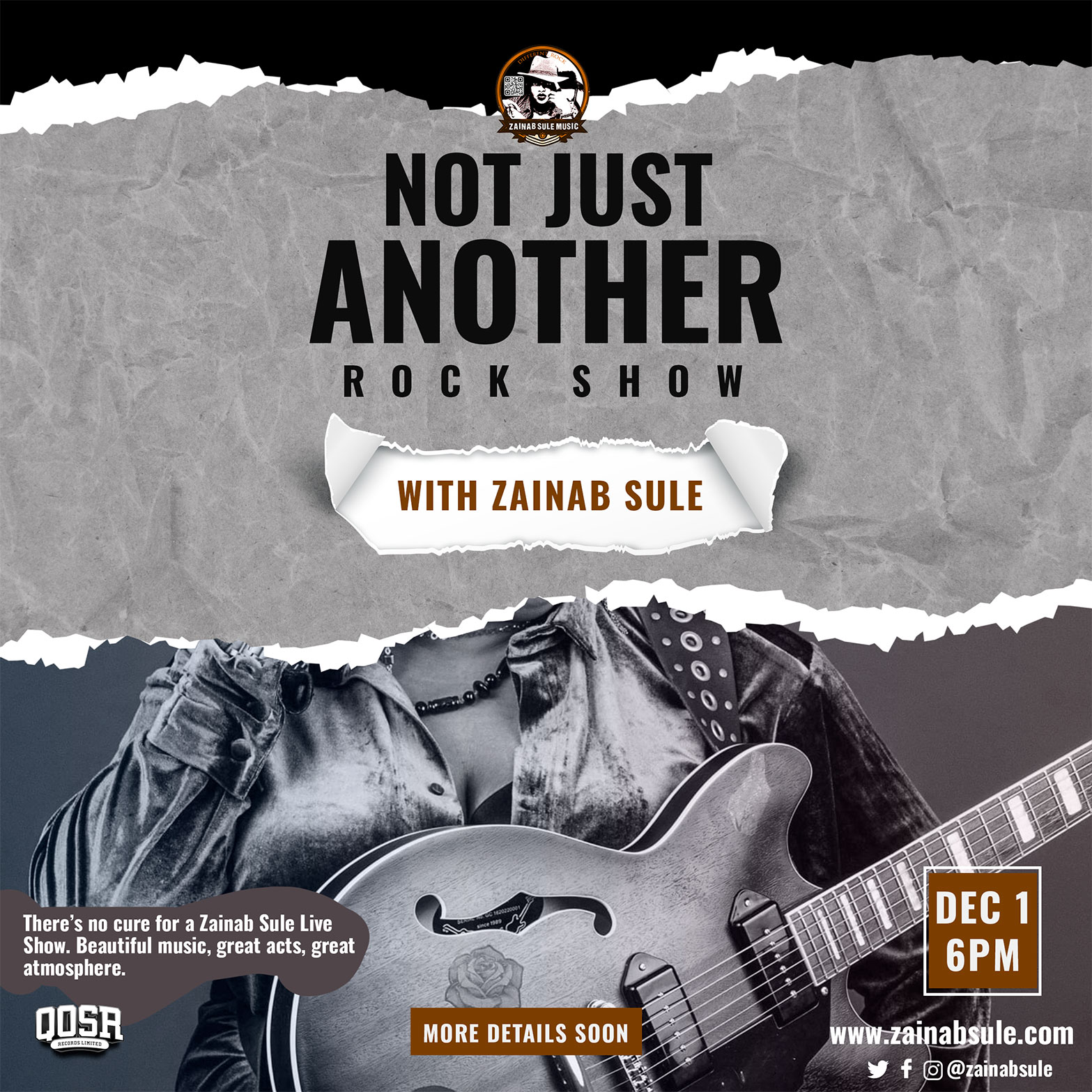 rock show abuja poster for dec 1 2024